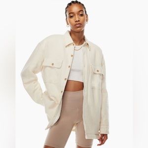 TNA Prospect Shirt Jacket Whisper White Size 1 Aritzia